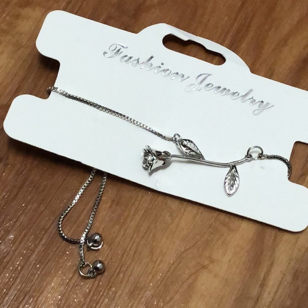 4 for $20 Fashion Jewelry Silver Rose Necklace